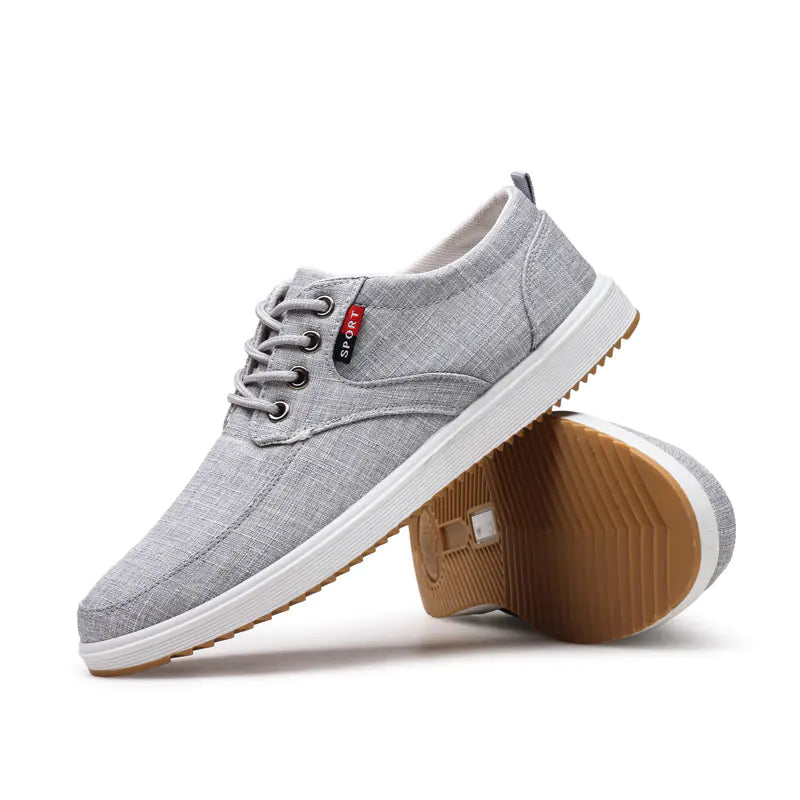 Korean Style Low Top Canvas Sneakers for Men