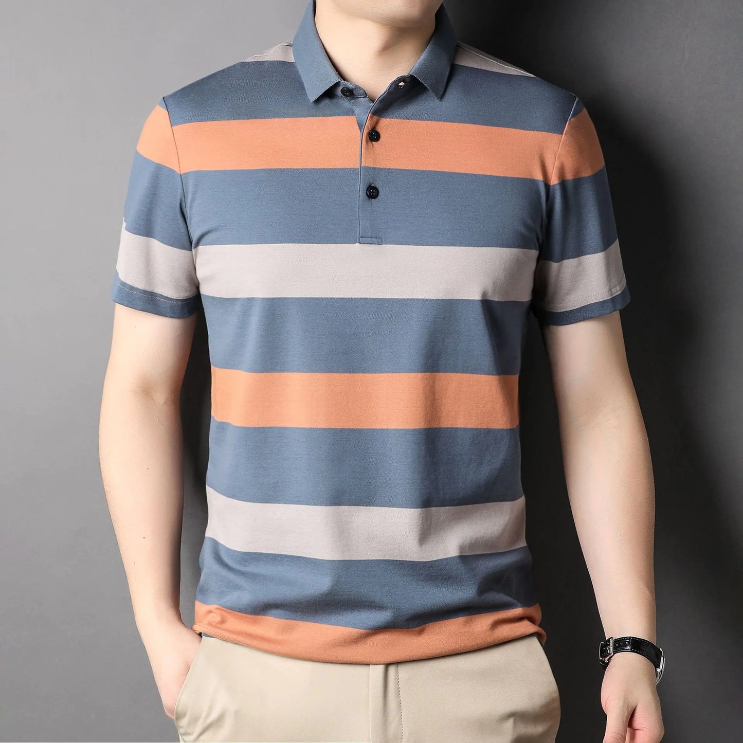 2023 Summer Men's Stylish Breathable Polo Shirt