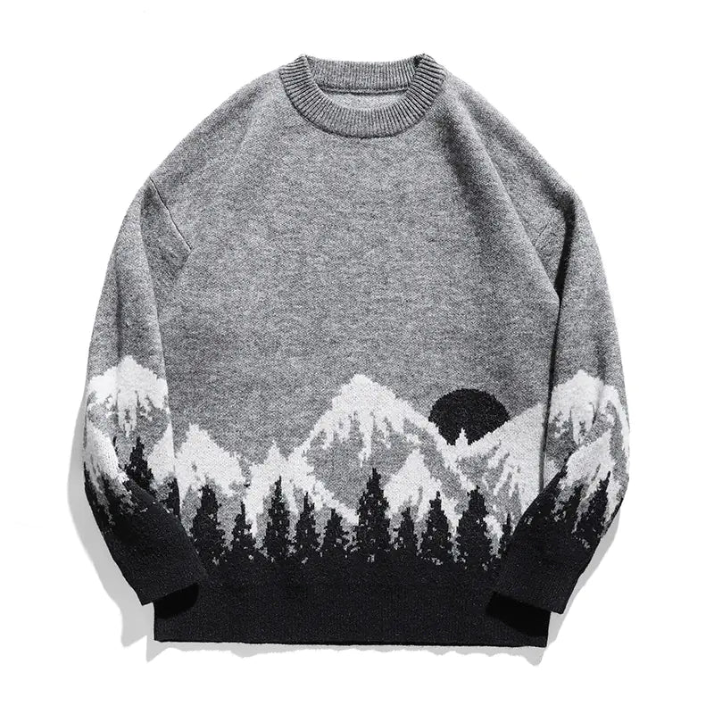 Plus Size Men's Crew Neck Sweater for Autumn/Winter