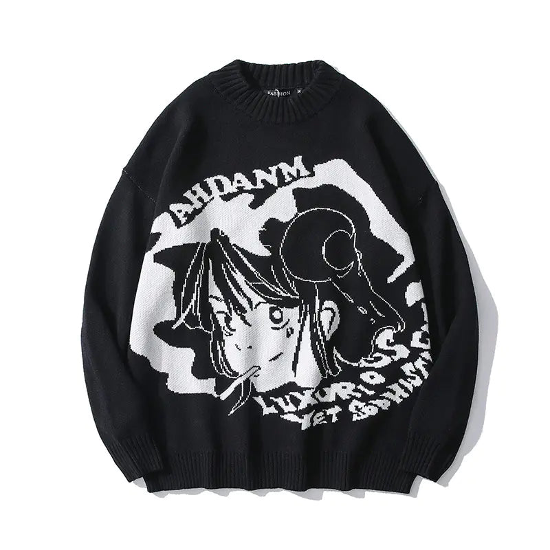 Autumn Street Style Oversized Sweater for Men & Women