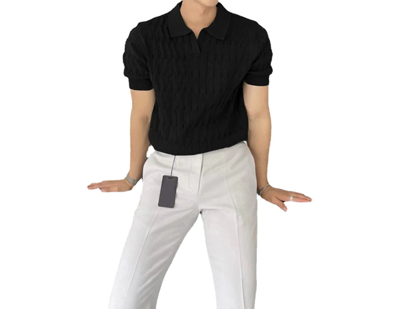 Men's Breathable Polo Collar Shirt