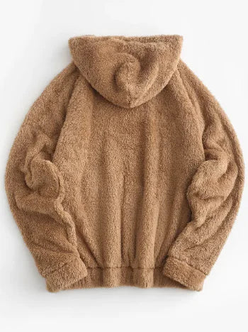 Cozy Ear-Hooded Fleece Sweatshirt – Ultra-Warm Winter Wear