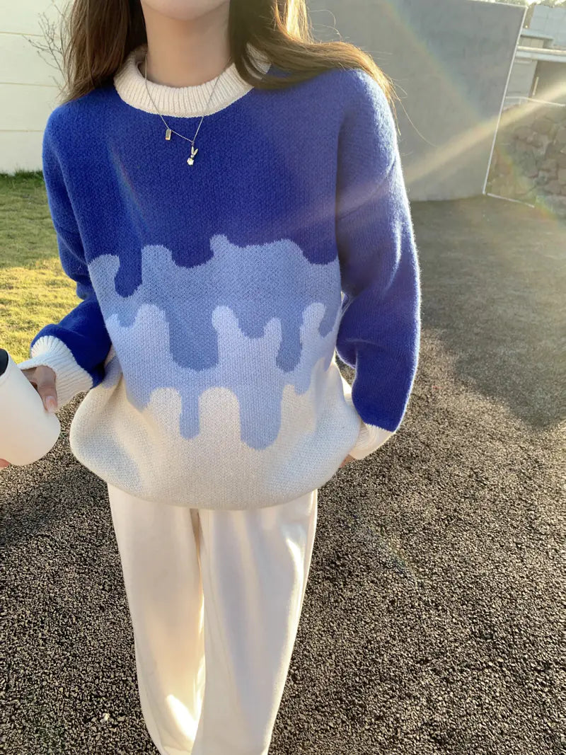 New Women's Loose Thick Knit Sweater