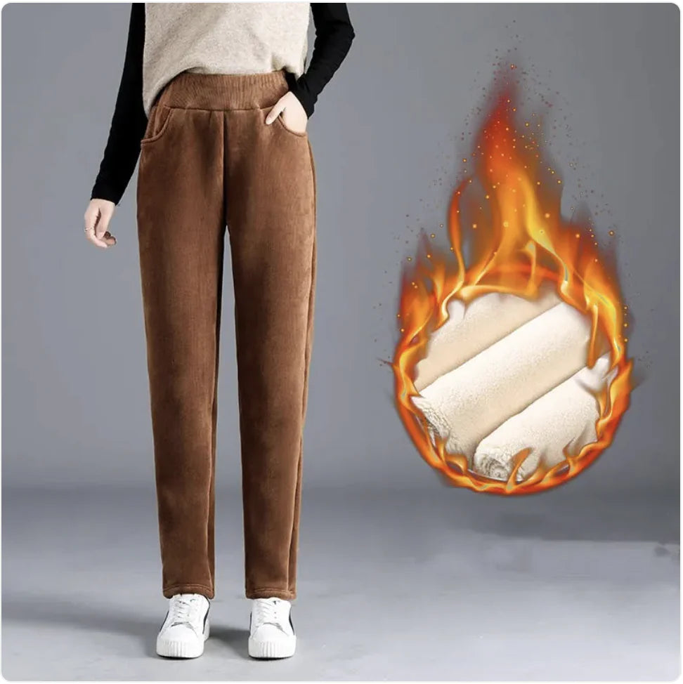 Women's Loose Fit Corduroy Tapered Pants