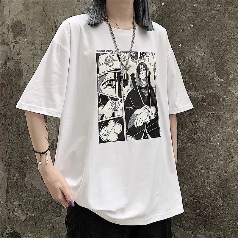 Summer Couple Graphic T-Shirts for Students (Plus Size)