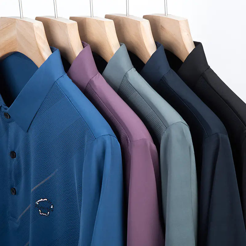 Men's Summer Short Sleeve Polo Shirt - Breathable Fashion