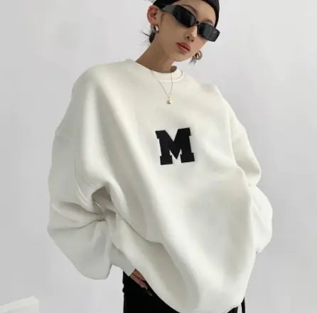 Casual Women's Loose Round Neck Pullover Sweater