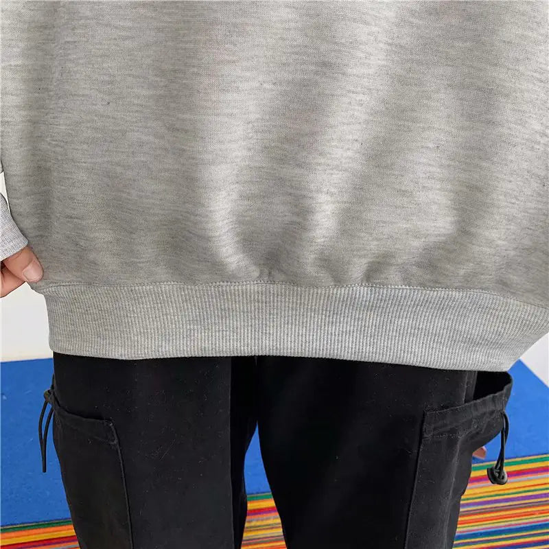 Men's Hooded Fleece Sweatshirt with Zipper - Autumn/Winter