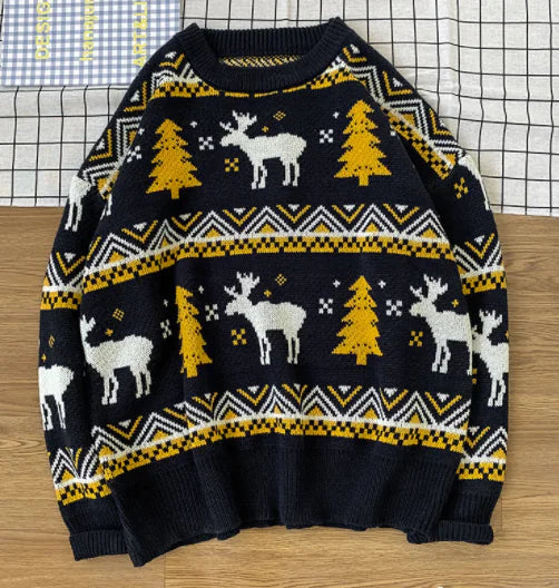Japanese Retro Cartoon Sweater for Couples (2020 Fall)