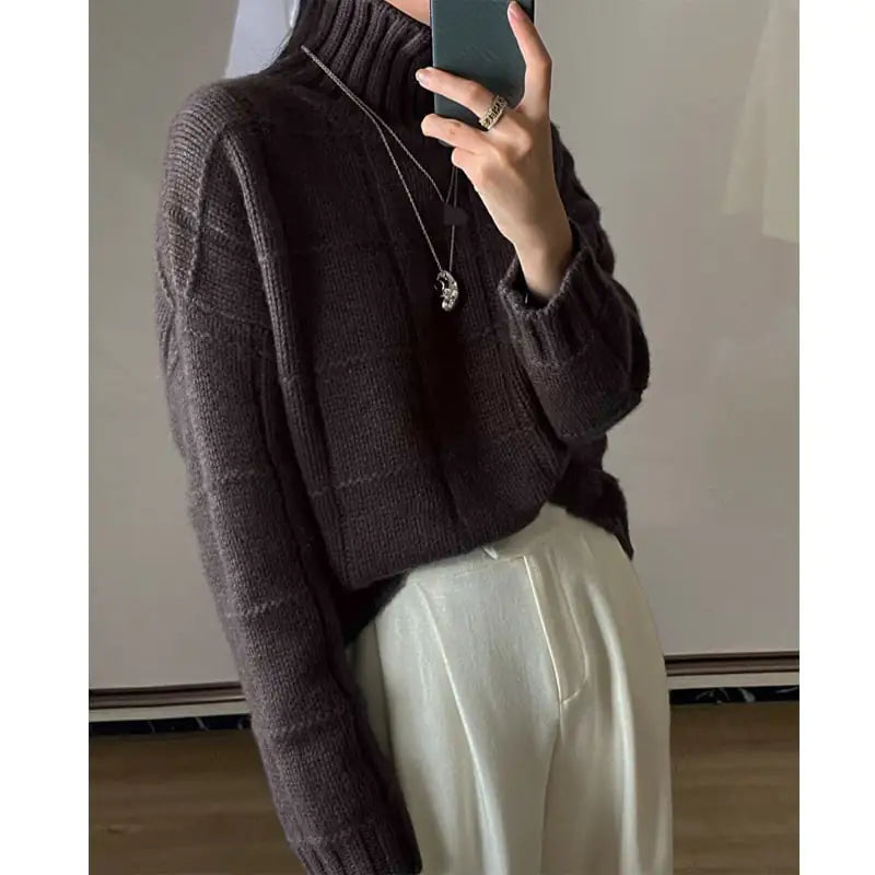 New Women's Thick Knitted Loose Wool Sweater
