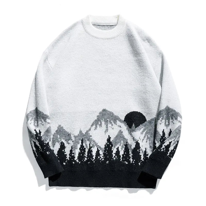 Plus Size Men's Crew Neck Sweater for Autumn/Winter