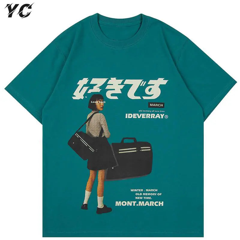 Harajuku Hip Hop Cotton Men's T-Shirt