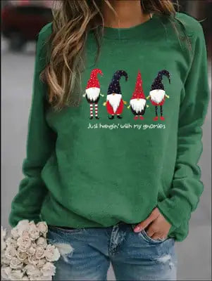 Letter Printed Crew Neck Sweatshirt