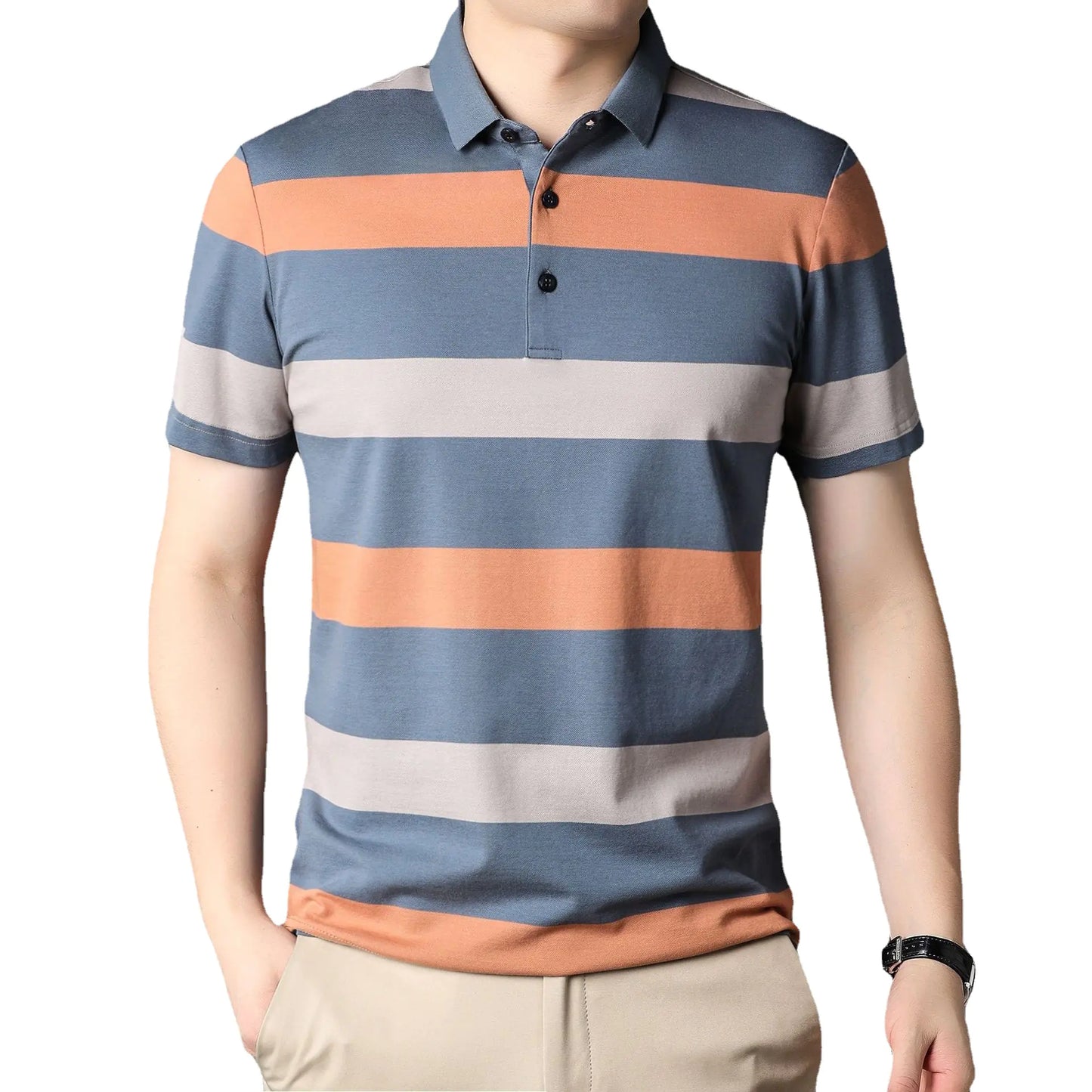 2023 Summer Men's Stylish Breathable Polo Shirt