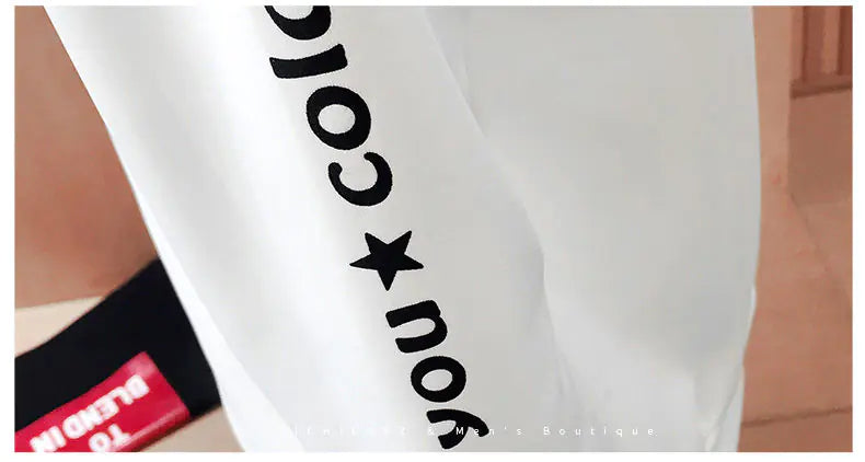 White Long Sleeve Crew Neck Sweatshirt