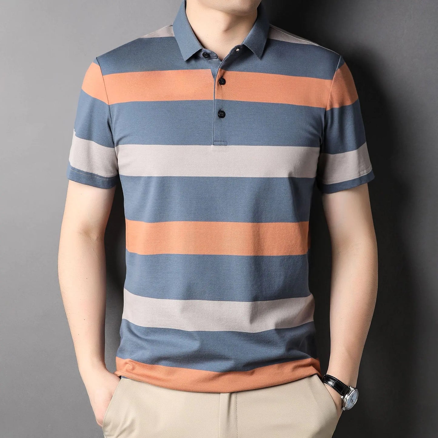 2023 Summer Men's Stylish Breathable Polo Shirt