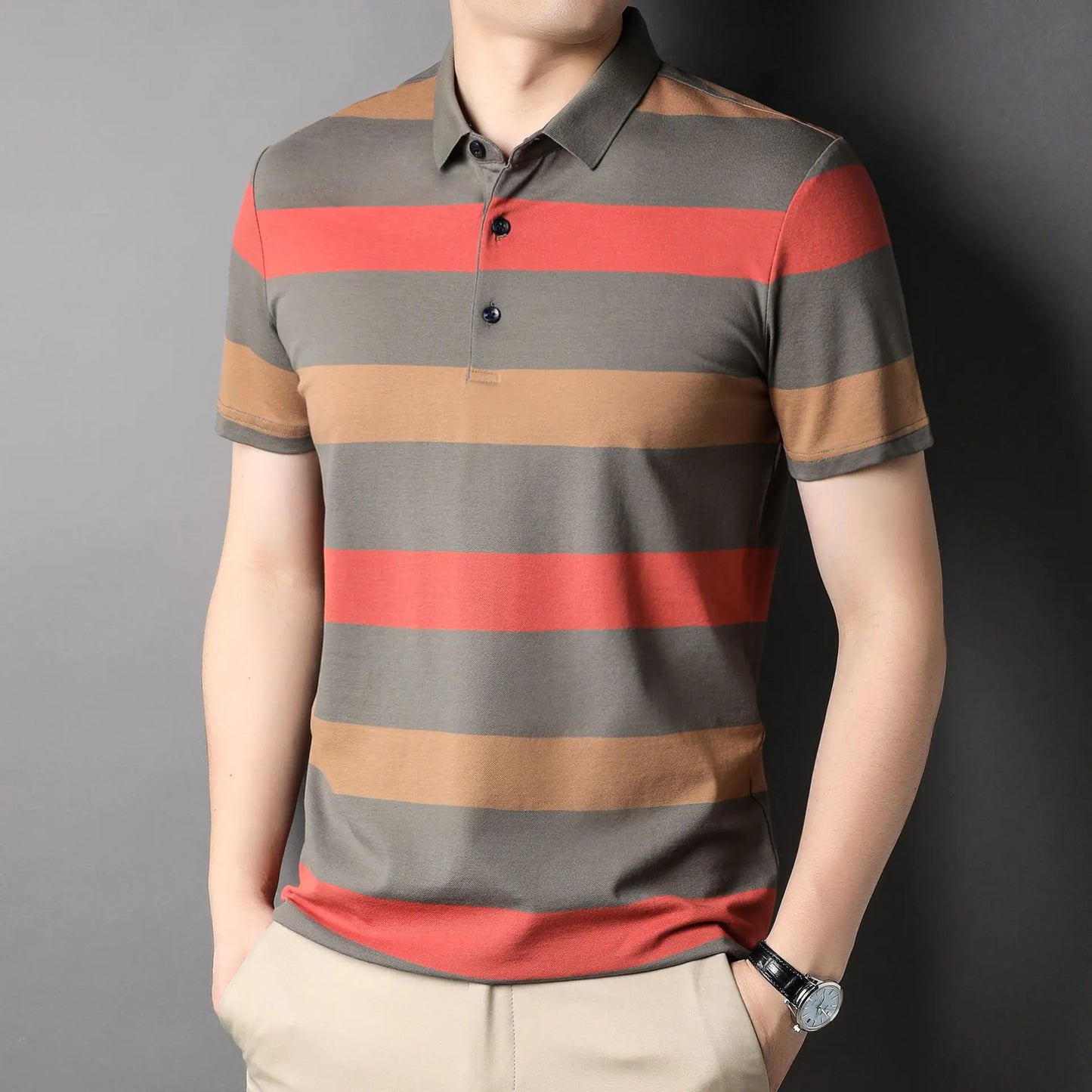 2023 Summer Men's Stylish Breathable Polo Shirt