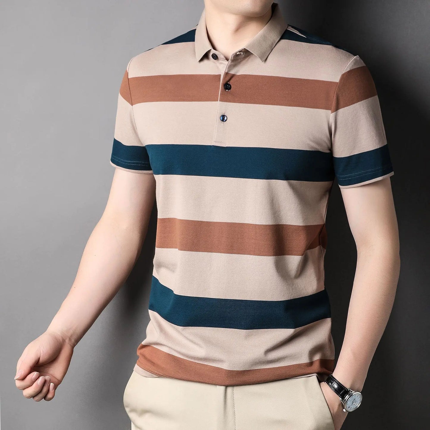 2023 Summer Men's Stylish Breathable Polo Shirt