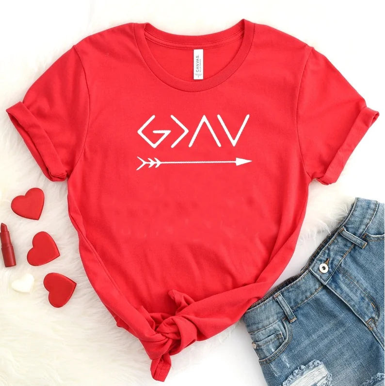 Women's Short Sleeve Letter T-Shirt
