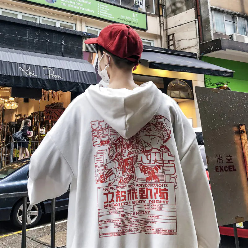 Trendy Oversized Hoodie with Print