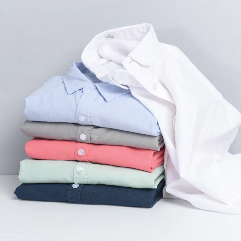 Men's Casual White Linen Long Sleeve Shirt 9206