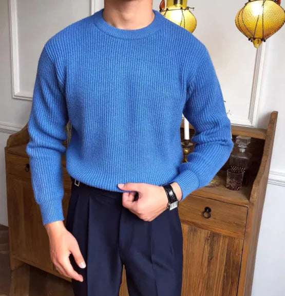 Men's Half Turtleneck Knit Sweater