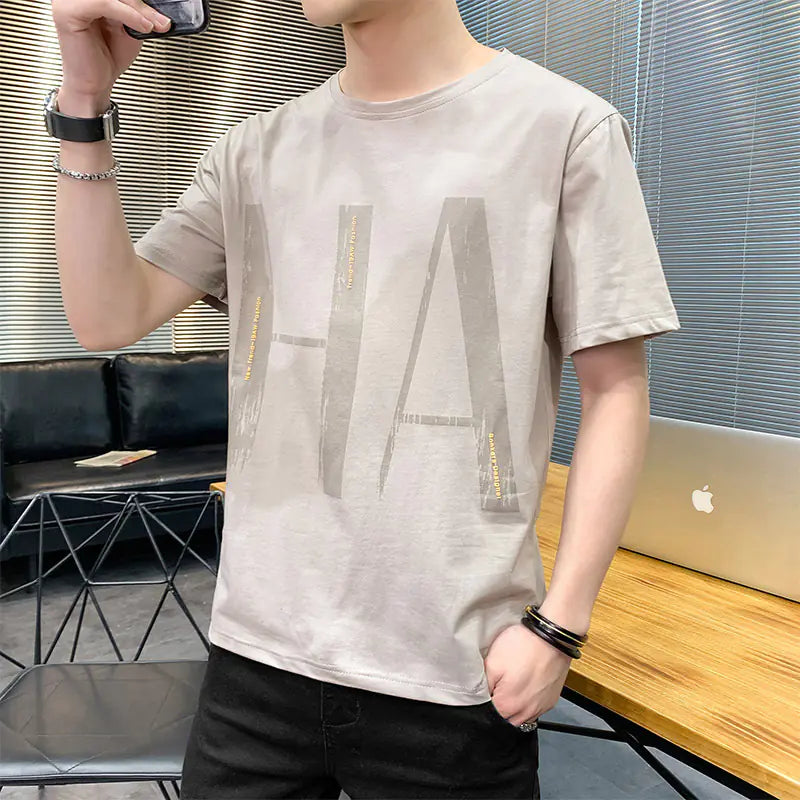 2020 Summer Men's Loose Korean Style Short Sleeve T-Shirt