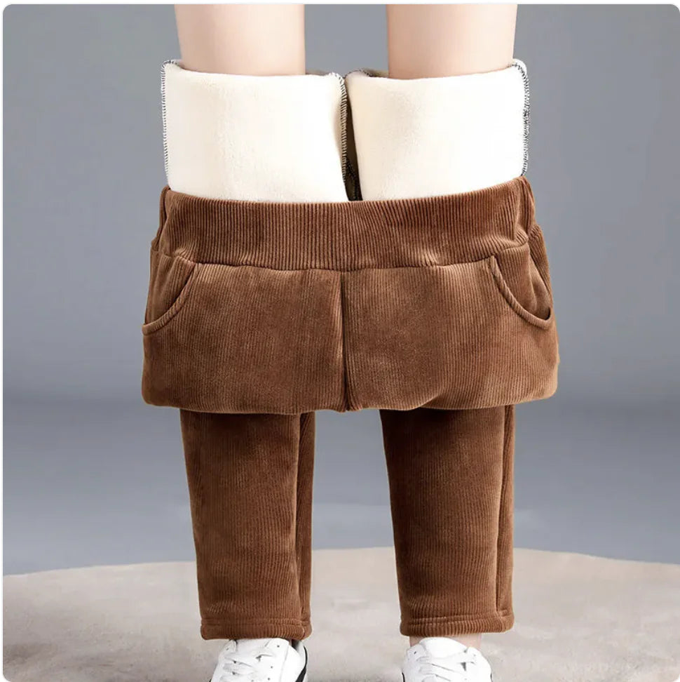 Women's Loose Fit Corduroy Tapered Pants