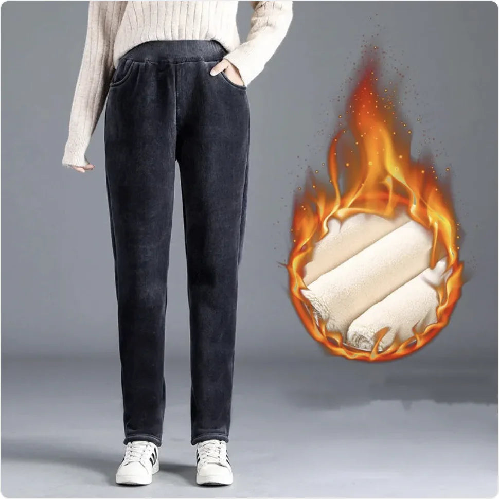Women's Loose Fit Corduroy Tapered Pants