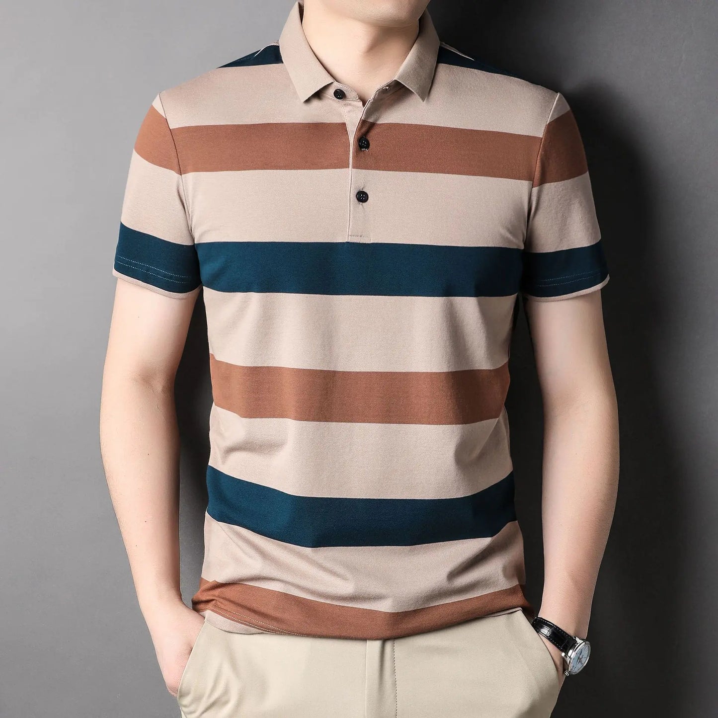 2023 Summer Men's Stylish Breathable Polo Shirt