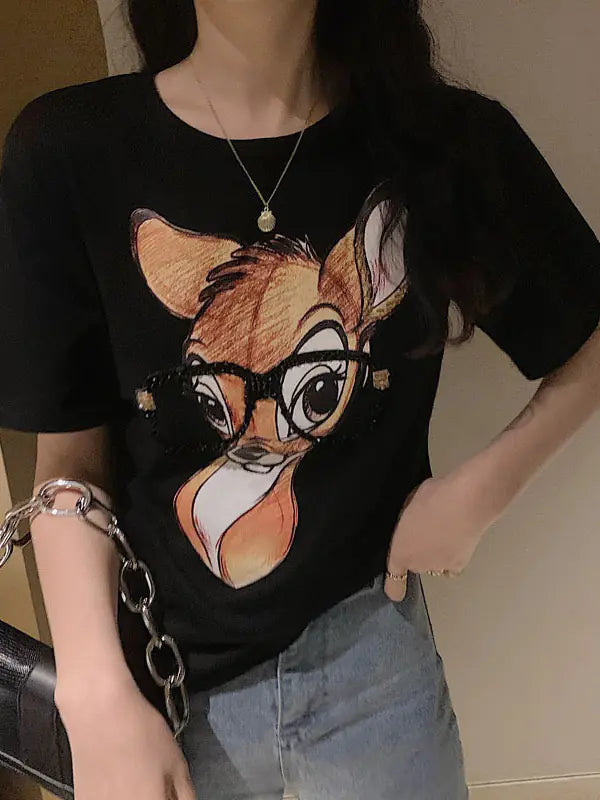Korean Style Loose Casual Summer T-Shirt for Women