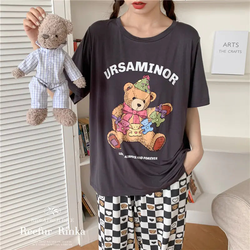 Printed Round Neck Short Sleeve T-Shirt