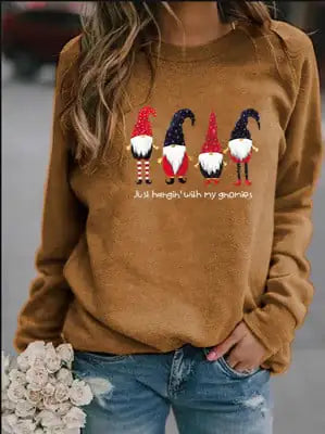 Letter Printed Crew Neck Sweatshirt