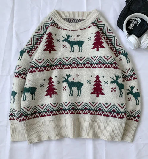 Japanese Retro Cartoon Sweater for Couples (2020 Fall)