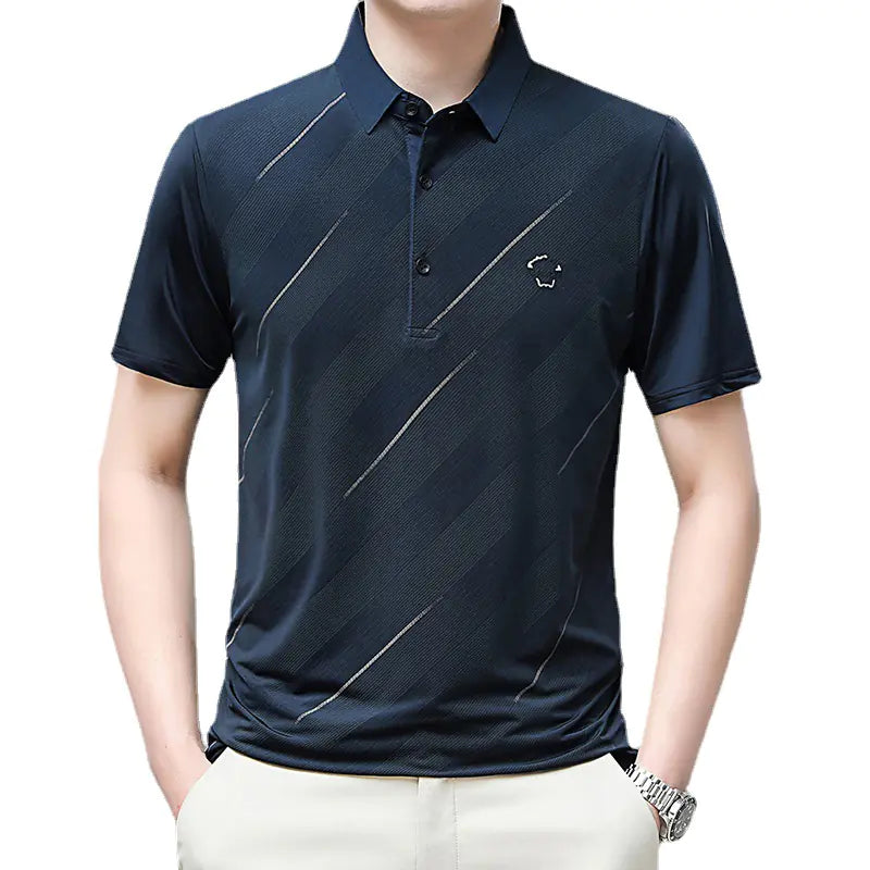 Men's Summer Short Sleeve Polo Shirt - Breathable Fashion