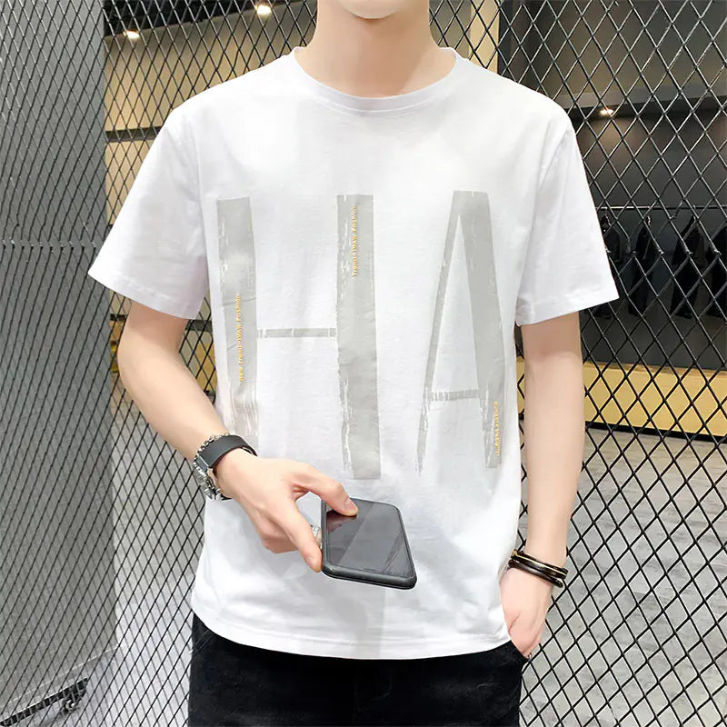 2020 Summer Men's Loose Korean Style Short Sleeve T-Shirt