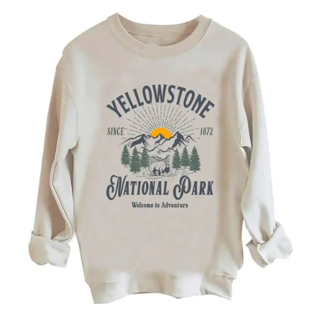 K Round Neck Loose Sweat Shirt