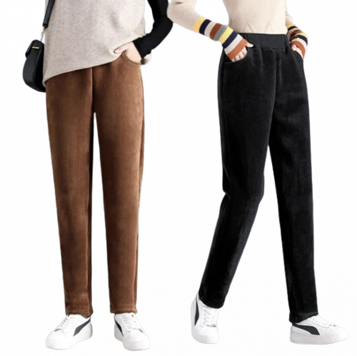 Women's Loose Fit Corduroy Tapered Pants