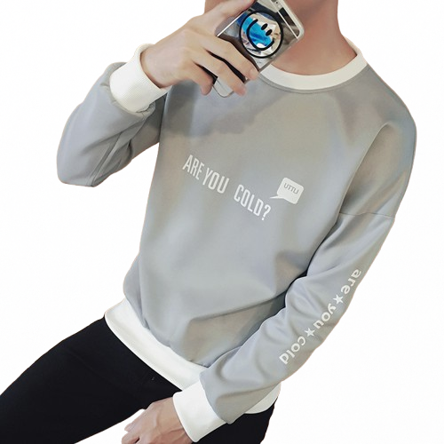 White Long Sleeve Crew Neck Sweatshirt