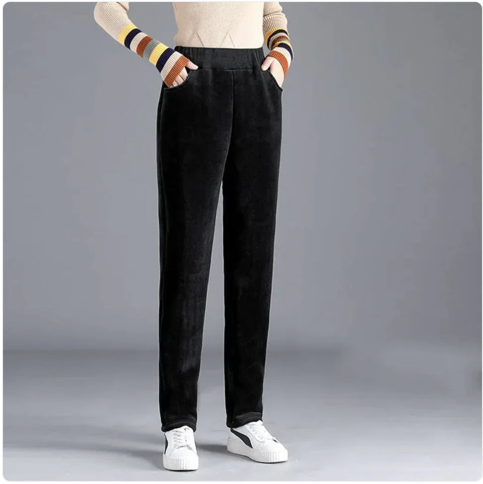 Women's Loose Fit Corduroy Tapered Pants