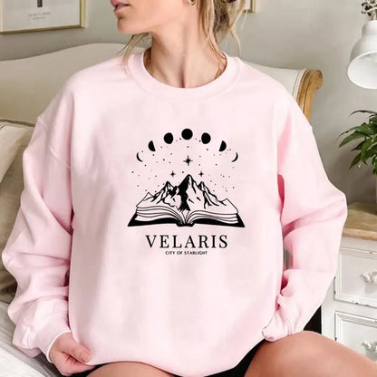 3D Printed Crew Neck Sweatshirt with Letter Pattern