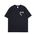 Personalized White Couple T-Shirts for Students
