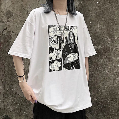Summer Couple Graphic T-Shirts for Students (Plus Size)