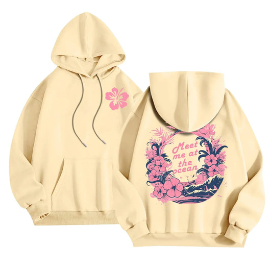 XIQIAM Cute Hoodies Palm Puff Teen Girl Sweatshirts Pink Palm Puff Hoodie Sweatshirts for Teen Girls Long Sleeve Preppy Hoodies Pullover 2025 Spring Trendy Tops