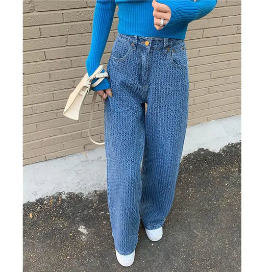 High-Waist Straight-Leg Jeans for Women
