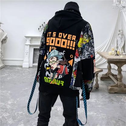 Cartoon Graphic Oversized Hoodie for Street Style