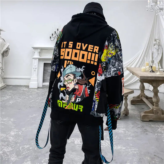 Cartoon Graphic Oversized Hoodie for Street Style