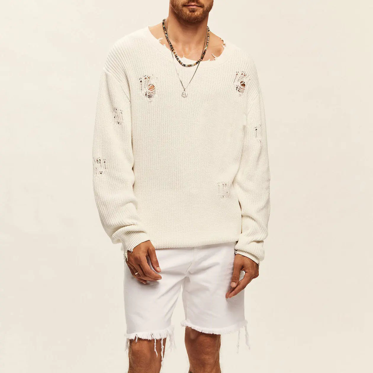 Men's Round Neck Knit Sweater