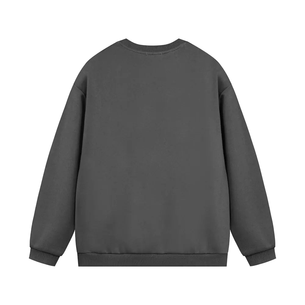 Fashion Solid Color Loose Sweater Men