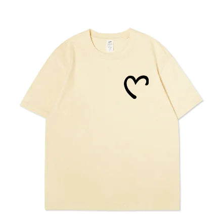 Personalized White Couple T-Shirts for Students